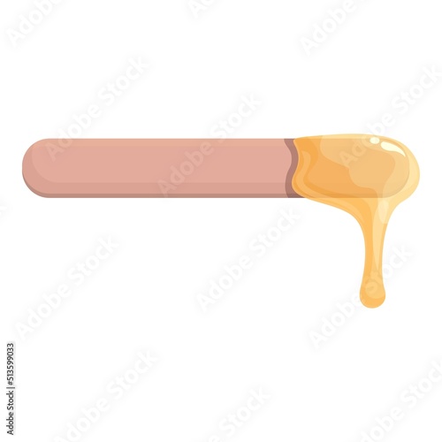 Wax therapy stick icon cartoon vector. Aroma candle. Home decoration
