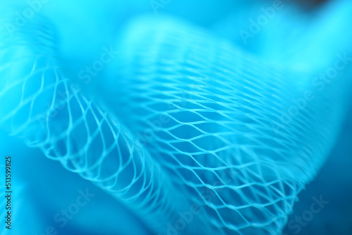 Abstract blue macro net background