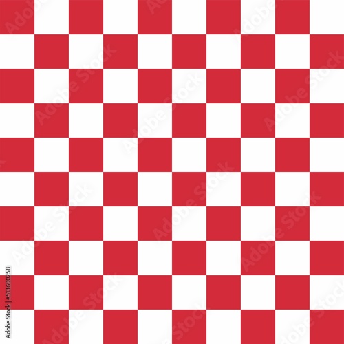 red checkered seamless geometric pattern, square template,white backdrop,vector,illustration.