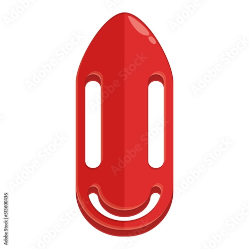 Lifeguard red float icon cartoon vector. Security swim. Life guard