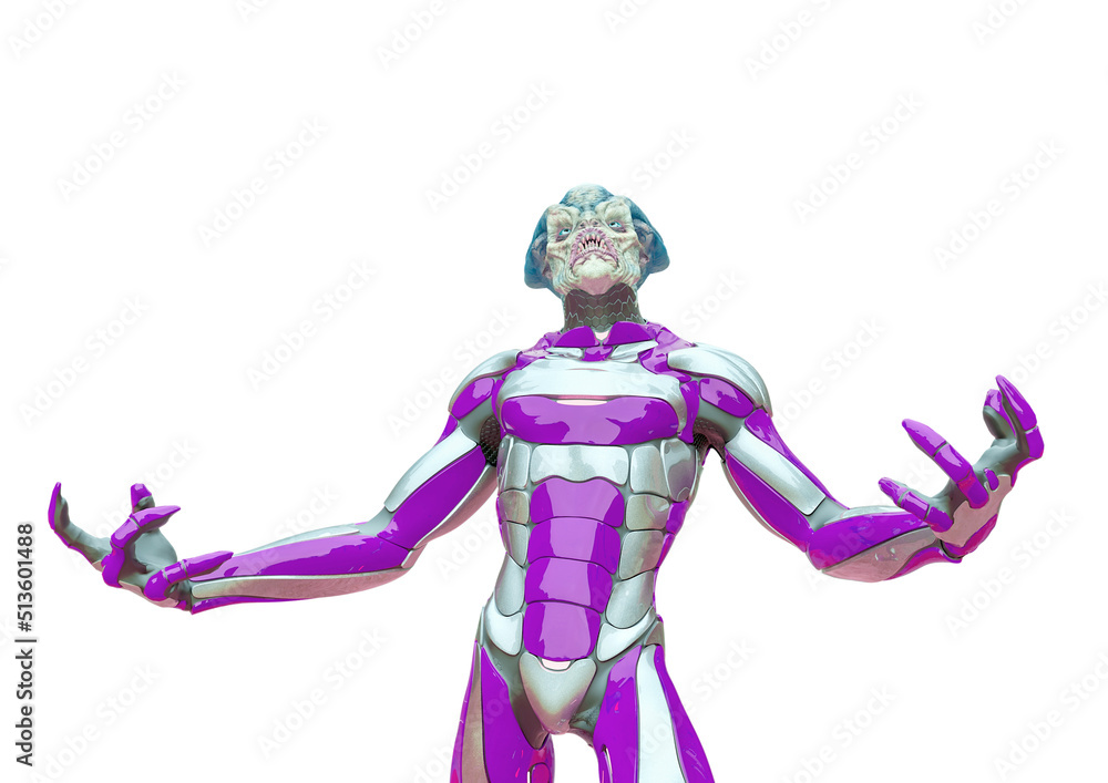 alien warrior looking up alien warrior looking up