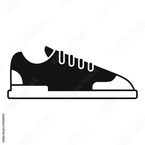 Sport shoes icon simple vector. Fit body