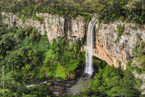 Stunning view from Purling Brook Falls in Queensland  Australia. 