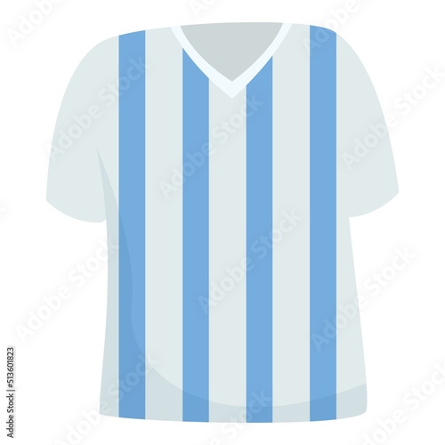 Soccer Argentina tshirt icon cartoon vector. South travel. Culture national