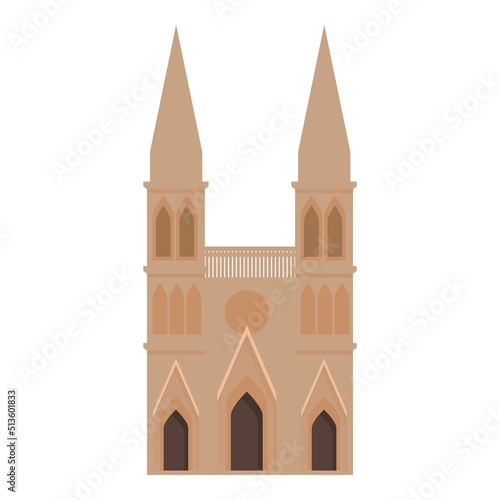 Argentina church icon cartoon vector. America travel. Buenos aires
