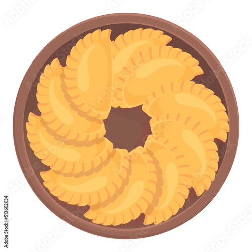 Argentina cuisine icon cartoon vector. America food. Latin culture
