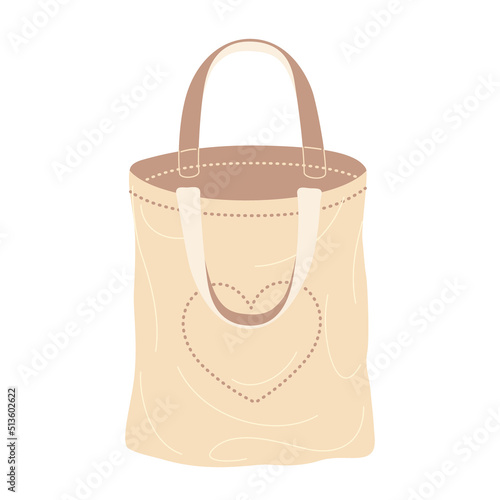 Beige Textile Eco Bag for Products