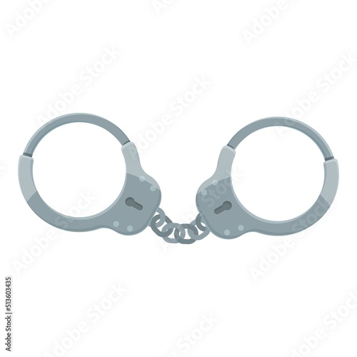 Design handcuff icon cartoon vector. Police crime. Criminal cuff