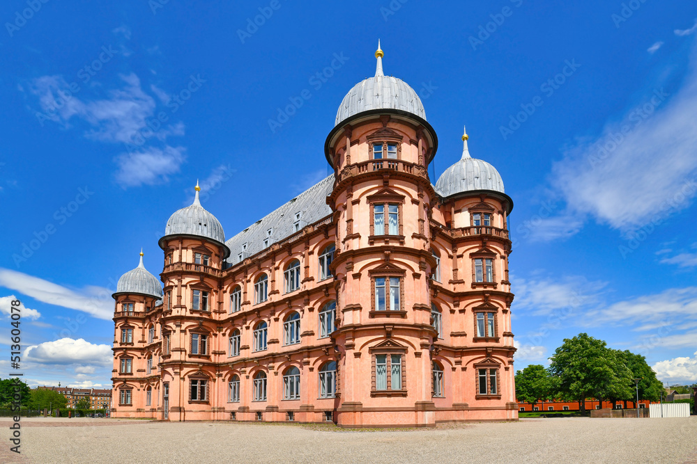 Renaissance castle called 'Schloss Gottesaue' in Karlsruhe city in Germany. Renaissance castle called 'Schloss Gottesaue' in Karlsruhe city in Germany.