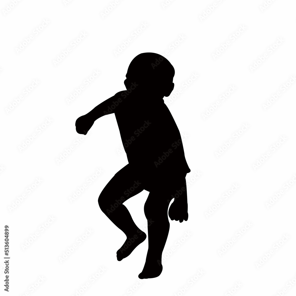 a boy body silhouette vector a boy body silhouette vector