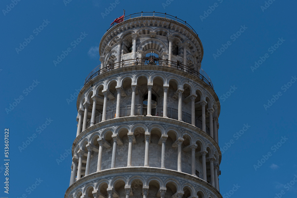 Detail vom schiefen Turm von Pisa