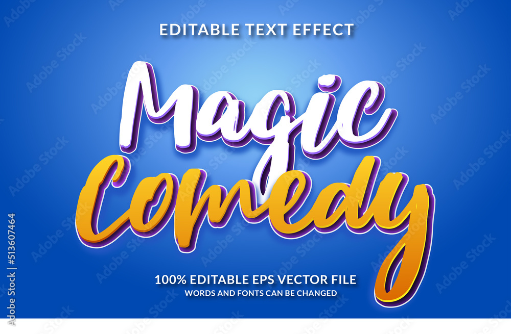 Magic Comedy text effect