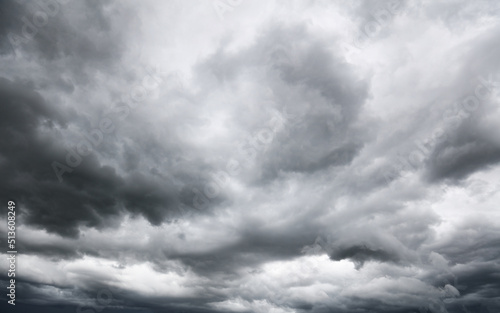 Fotografie, Obraz Grey storm clouds in sky
