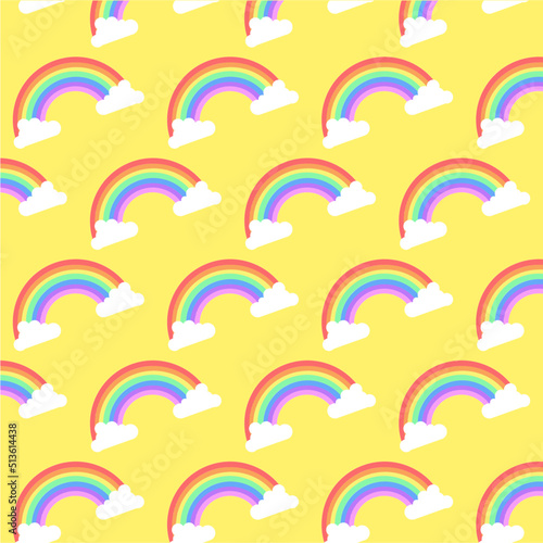 Rainbow pattern colorful pattern clouds and color rainbow 