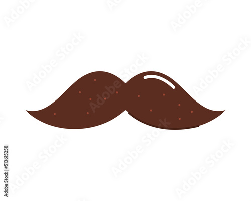 mustache icon isolated