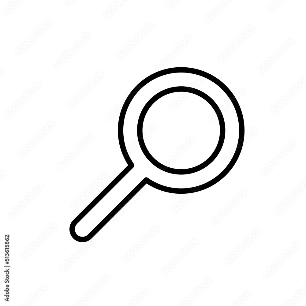 LUPA- symbol lupy i powiększenia - ikona wektorowa LUPA- symbol lupy i powiększenia - ikona wektorowa
