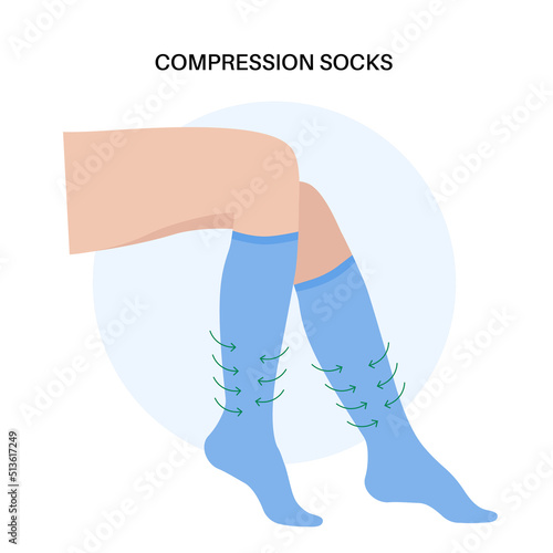 Compression stocking pressure