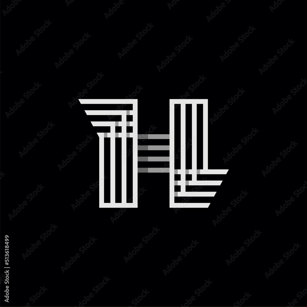 Letter H icon vector design template element Letter H icon vector design template element