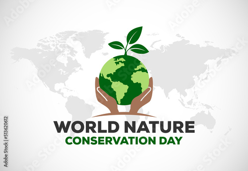 World nature conservation day vector illustration photo