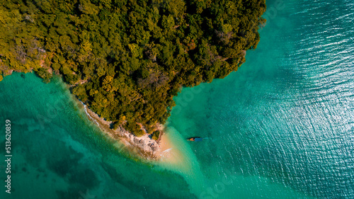 aerial view of the miwi island, Zanzibar