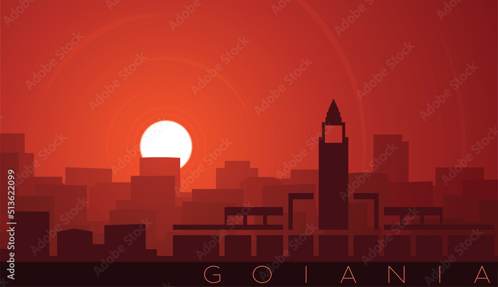 Goiania Low Sun Skyline Scene