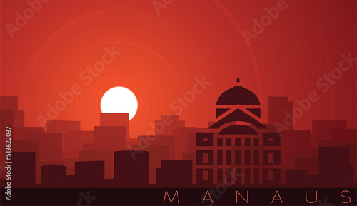 Manaus Low Sun Skyline Scene