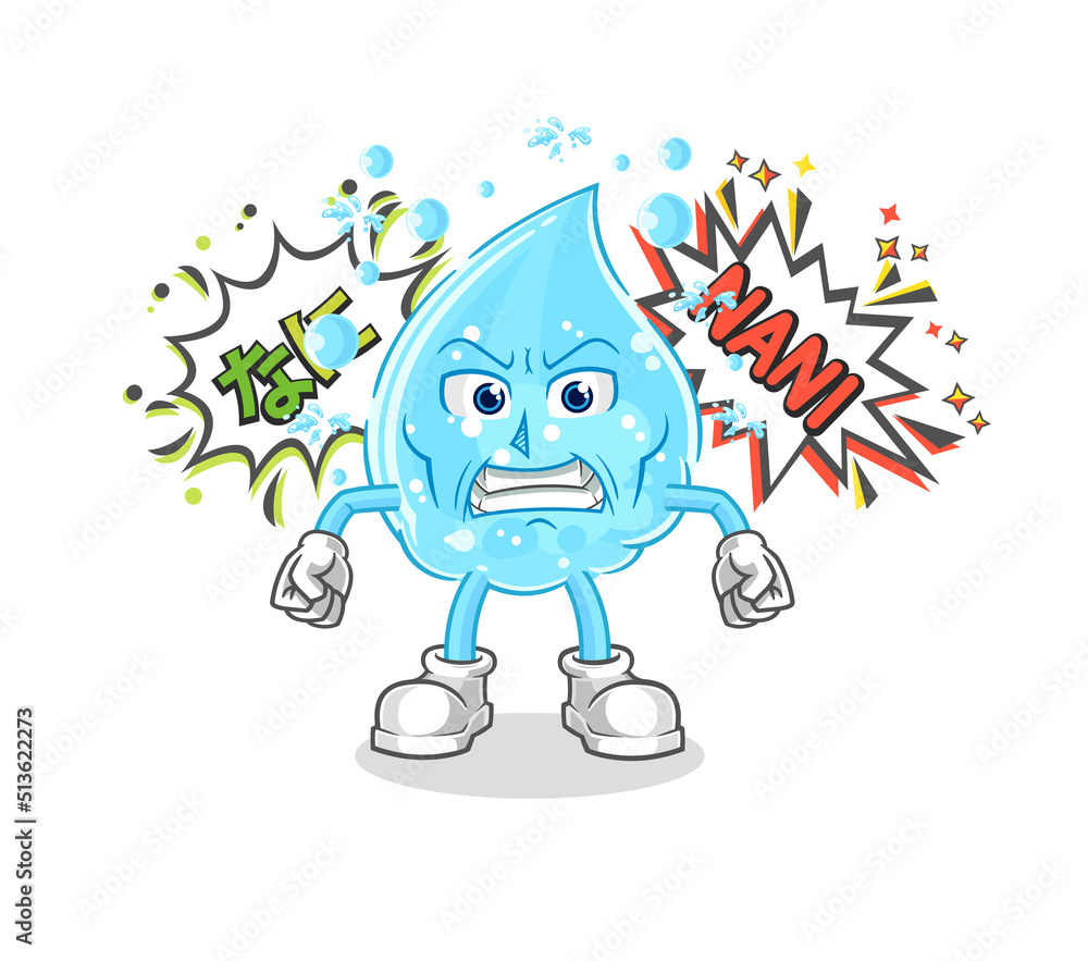 soda water anime angry vector. cartoon character soda water anime angry vector. cartoon character