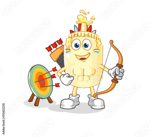mayonnaise native american tribe. cartoon mascot vector