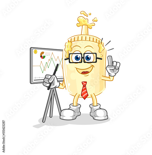mayonnaise marketing character. cartoon mascot vector