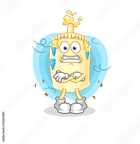 mayonnaise cold illustration. character vector