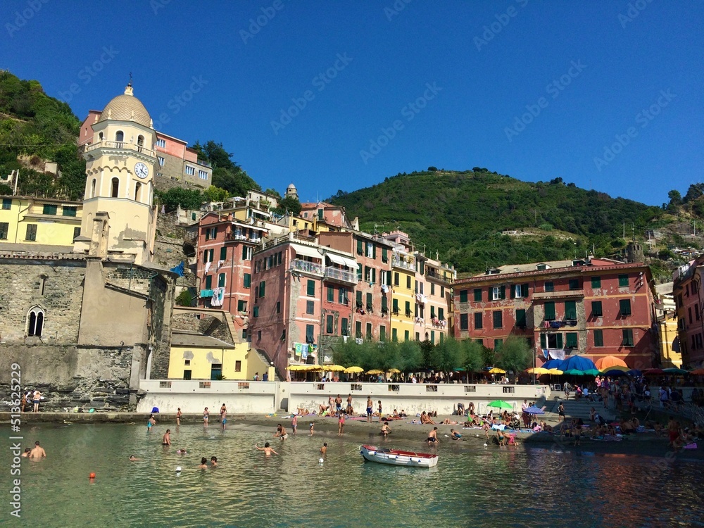 view of the old town in Cinque Terre 