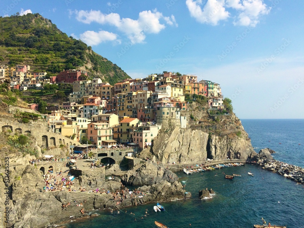 village on the coast in Cinque Terre 