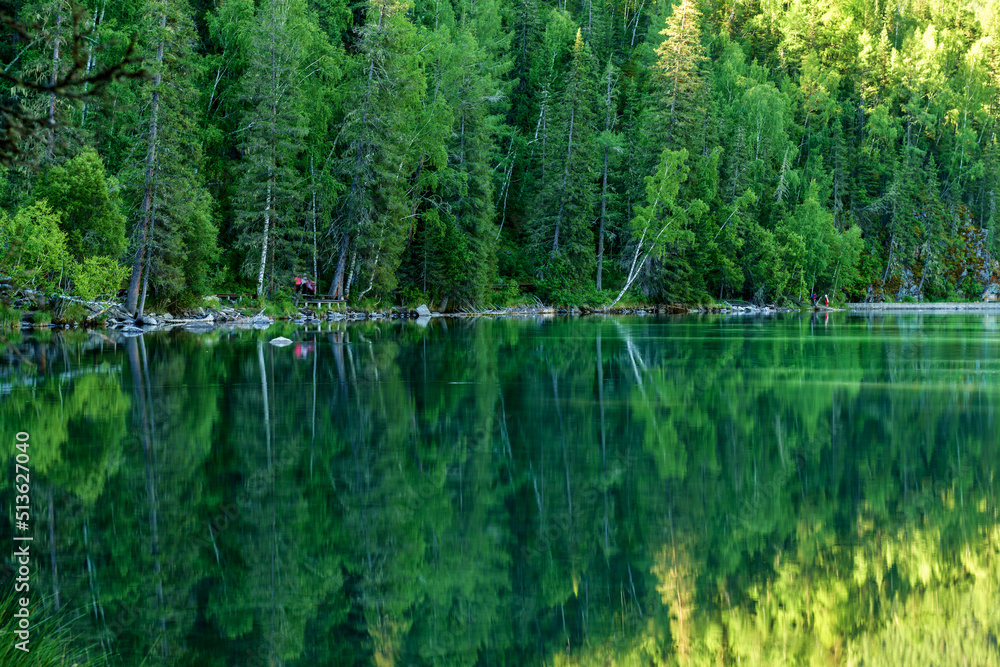 The summer Kanas lake water in Xinjiang Uygur Autonomous Region,China. The summer Kanas lake water in Xinjiang Uygur Autonomous Region,China.