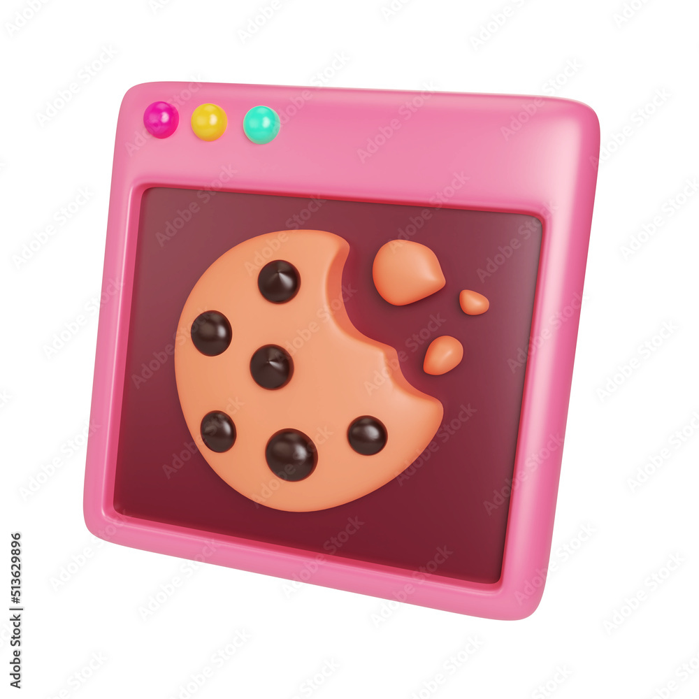 Cookie 3D Illustration Icon Cookie 3D Illustration Icon