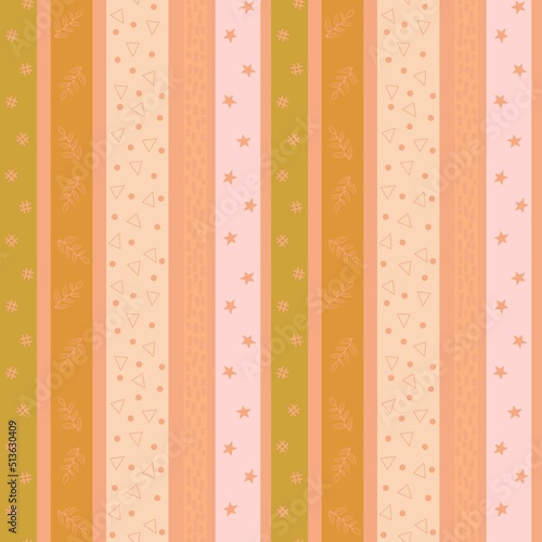 Abstract seamless geometric stripes pattern for textiles and packaging and gifts and kids and wrapping paper