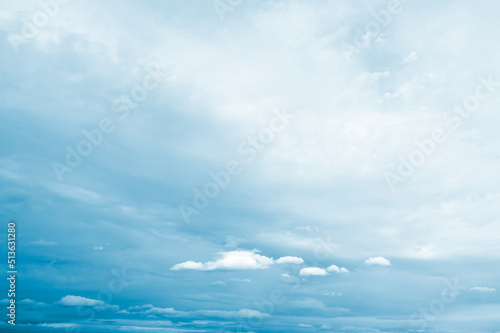 Obraz na plátně Background of dark clouds before a thunder storm
