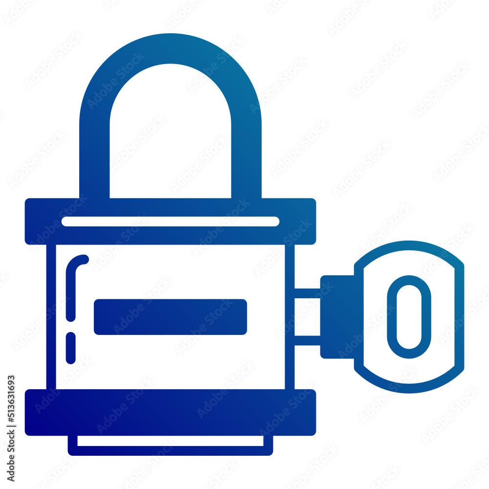luxury padlock icon on transparent background luxury padlock icon on transparent background