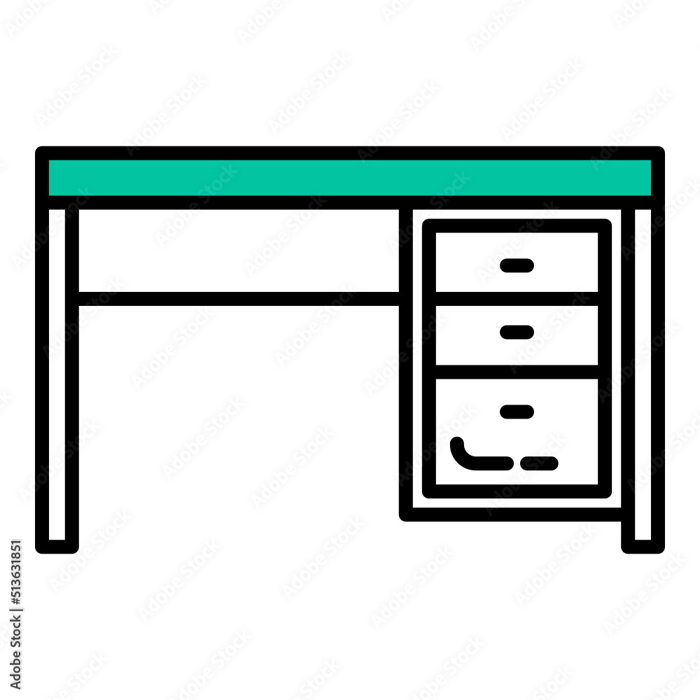 work desk icon on transparent background work desk icon on transparent background