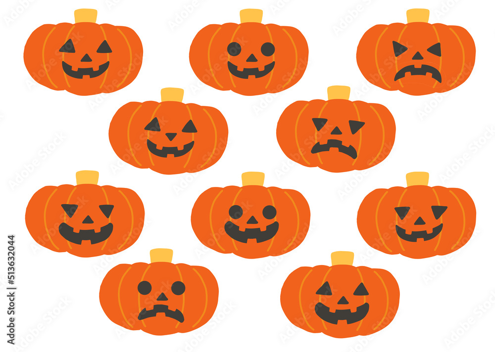 ハロウィンカボチャ表情セット ハロウィンカボチャ表情セット