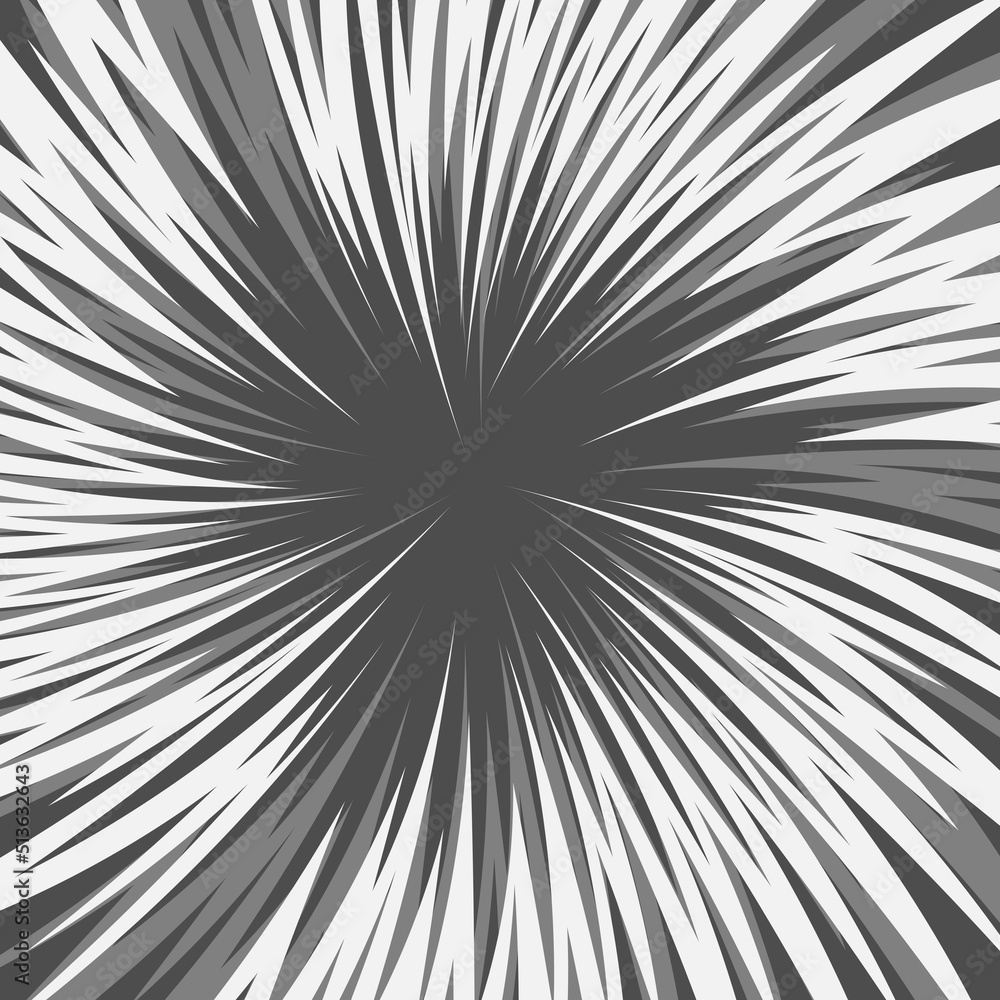 Obraz premium Abstract background with gradient spiral spikes pattern