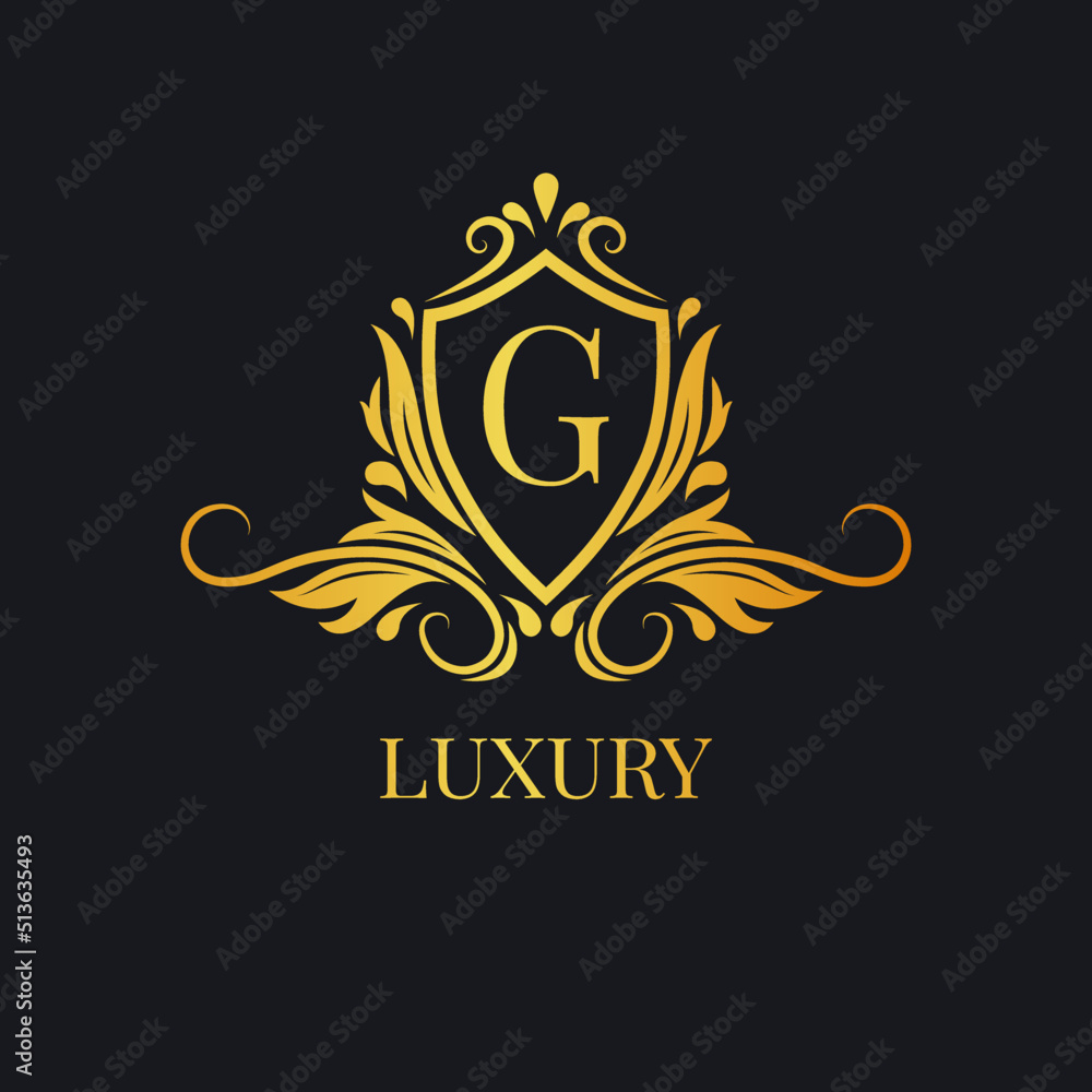 luxury letter template logo.logo for boutique,wedding,hotel,jewelry etc.premium vector design