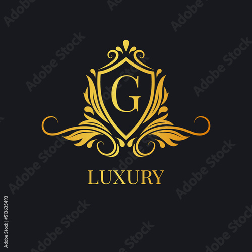 luxury letter template logo.logo for boutique wedding hotel jewelry etc.premium vector design