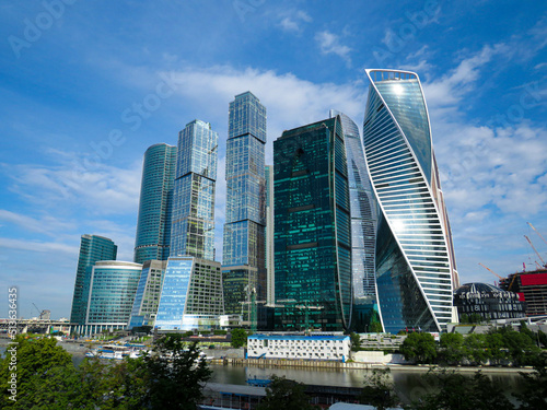 Moscow city from many angles  the whole building