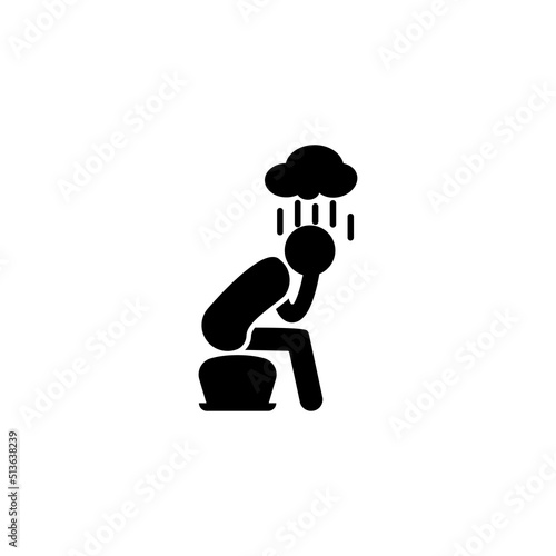 depression icon vector design templates
