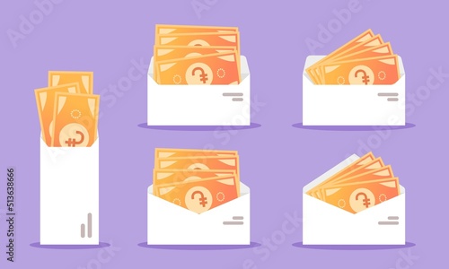 Armenian Dram Money in Envelope