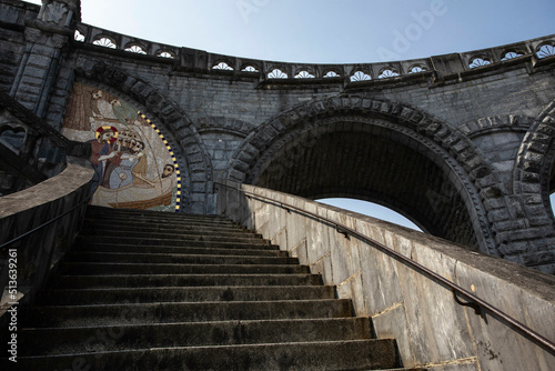 Stairs of The Sanctuary of Our Lady of Lourdes in France © BrookelynnBliss