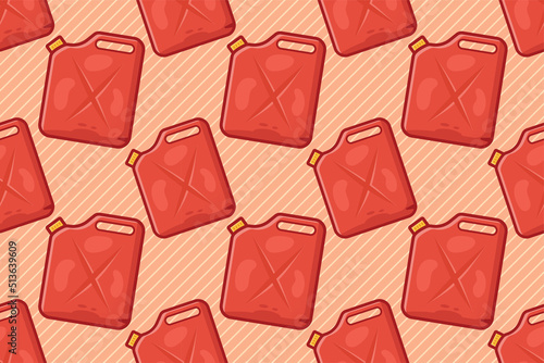 fuel jerrycan seamless pattern vector illustration 