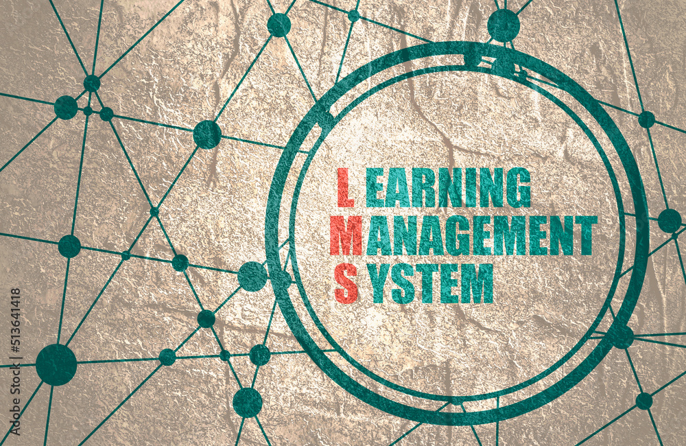 LMS - Learning Management System acronym. Software application for the administration, documentation, tracking, reporting, automation, and delivery of educational courses