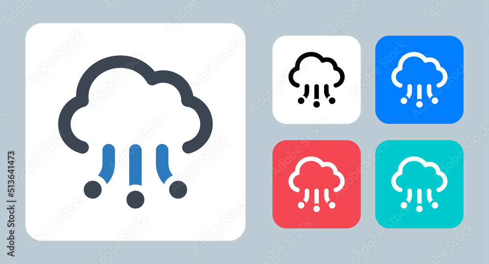Cloud Computing icon - vector illustration . Cloud, Computing, Network, Share, Sharing, Connection, Data, line, outline, flat, icons . Cloud Computing icon - vector illustration . Cloud, Computing, Network, Share, Sharing, Connection, Data, line, outline, flat, icons .