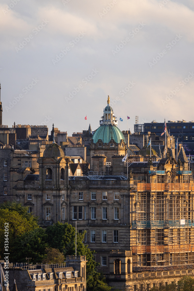 Edinburgh City Skyline at Golden Hour
